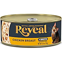 Reveal Limited Ingredient Natural Grain Free, Chicken Breast in Broth Wet Food for Cats