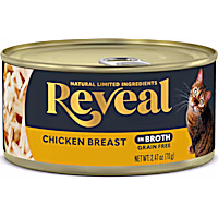 Reveal Limited Ingredient Natural Grain Free, Chicken Breast in Broth Wet Canned Food for Cats