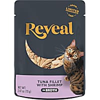 Reveal Limited Ingredient Natural Grain Free, Tuna with Shrimp in Broth Wet Food for Cats