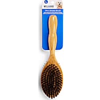 Well & Good Bamboo Pin and Bristle Dog Brush for All Coats