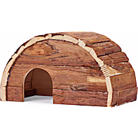 EveryYay Natural Wooden Arched Hideaway for Small Animals