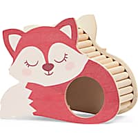 EveryYay Fox Wooden Hideawy for Small Animals