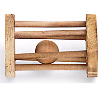 EveryYay Wood Wheel with Ball for Small Animals