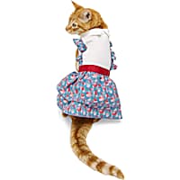 YOULY Floral Suspender Cat Dress