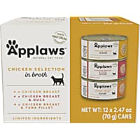Applaws Limited Ingredient Chicken Count in Broth Canned Wet Cat Food Multipack