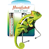 Meowijuana Jump 'n' Jamb, Chameleon, Refillable Catnip Swinging Cat Toy