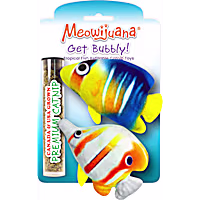 Meowijuana Get Bubbly Refillable Tropical Fish Cat Toy