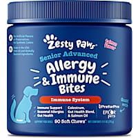 Zesty Paws Senior Advanced Salmon Allergy & Immune Bites for Dogs