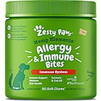 Zesty Paws Hemp Cheese Elements Allergy & Immune Bites for Dogs