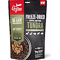 ORIJEN TUNDRA Freeze Dried Grain Free Dog Food and Topper WholePrey Ingredients