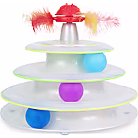 Catstages Tower of Tracks and Spinning Catnip Toy Cat Ball Track