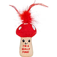 Catstages A Really Fungi Mushroom Kicker Catnip and Dental Toy for Cats