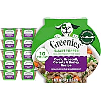Greenies Smart Topper Complement, Duck, Broccoli, Carrots & Barley Recipe Wet Dog Food
