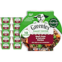 Greenies Smart Topper Complement, Beef, Peas & Carrots Recipe Wet Dog Food