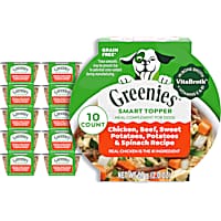 Greenies Smart Topper Complement, Chicken, Beef, Sweet Potatoes Recipe Wet Dog Food