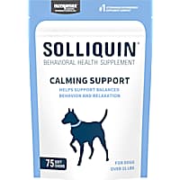 NUTRAMAX SOLLIQUIN Calming Behavioral Health Supplement Soft Chews for Large Dogs