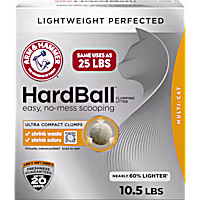 Arm & Hammer Hardball No-Mess Scooping, Clumping, Lightweight Multi-Cat Litter