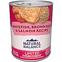 Natural Balance Limited Ingredient Whitefish Brown Rice & Salmon Recipe Wet Dog Food