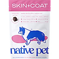 Native Pet Skin & Coat Chews with Omega-3 Skin & Coat Supplement for Dogs