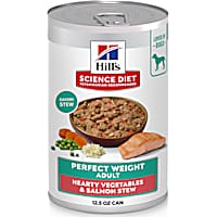 Hill's Science Diet Adult Perfect Weight Hearty Vegetables & Salmon Stew Dog Food