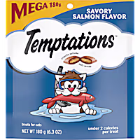 Temptations Classics Savory Salmon Flavor, Crunchy and Soft Cat Treats