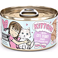 B.F.F. Kitten! Chicken Pate Cute To Boot! Dinner in a Hydrating Puree Wet Cat Food