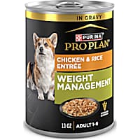 Purina Pro Plan Weight Management Wet Dog Food Chicken and Rice Entree in Gravy