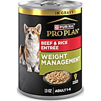 Purina Pro Plan Weight Management Wet Dog Food Beef and Rice Entree in Gravy