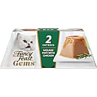Fancy Feast Gems Mousse Pate With Chicken and Halo of Savory Gravy Wet Cat Food