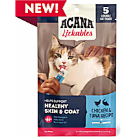 ACANA Lickables Chicken & Tuna Recipe Heakthy Skin & Coat Cat Treats