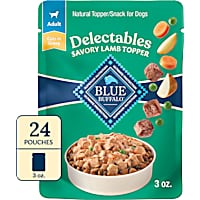 Blue Buffalo Delectables Natural Lamb Dinner Wet Dog Food Topper