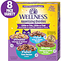 Wellness Appetizing Entrees Little-a-This, Little-a-That, Seafood & Poultry Wet Cat Food Variety Pack