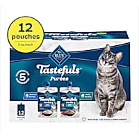 Blue Buffalo BLUE Tastefuls Chicken & Tuna Resealable Twist Cap Adult Cat Natural Purees Variety Pack