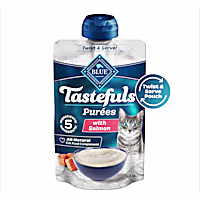 Blue Buffalo BLUE Tastefuls Salmon Resealable Twist Cap Adult Cat Natural Purees