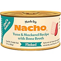 Made by Nacho Chef's Selects High Protein, Grain-Free Flaked Tuna & Mackerel All Life Stages Wet Cat Food