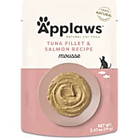 Applaws Tuna Fillet and Salmon Mousse, Natural Wet Cat Food
