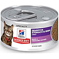 Hill's Science Diet Adult Sensitive Stomach & Sensitive Skin Duck & Vegetable Entree Wet Cat Food