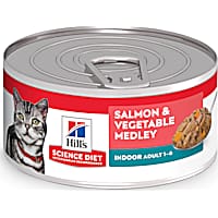 Hill's Science Diet Adult Indoor Salmon & Vegetable Medley Canned Cat Food