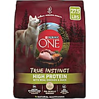 Purina ONE True Instinct Real Chicken and Duck Natural High Protein Dry Dog Food