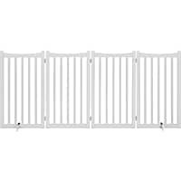 Topeakmart White 4-Panel Pet Puppy Fence