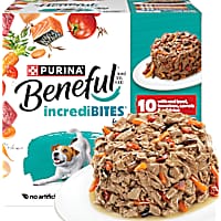 Purina Beneful IncrediBites With Real Beef, Chicken or Salmon Small Breed Wet Dog Food Variety Pack