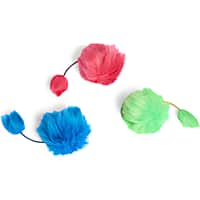Leaps & Bounds Fur Ball Rattle Assorted Cat Toy
