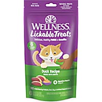 Wellness Soft Puree Natural Grain Free Duck Lickable Cat Treats
