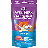 Wellness Soft Puree Natural Grain Free Tuna Lickable Cat Treats