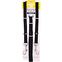EveryYay Deluxe Black Leash Coupler for Dogs