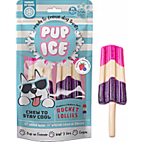 Pup Ice Rocket Lollies Srawberry and Blueberry Treats for Dogs