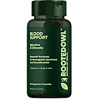 Rooted Owl Natural Supplements Blood Support Vegan Capsules with Spirulina and Chlorella for Dogs and Cats