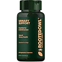 Rooted Owl Natural Supplements Urinary Support Vegan Capsules with Cranberry for Dogs