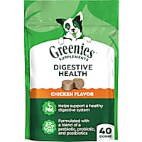 Greenies Chicken Flavor Supplement Chews Digestive Health Probiotics for Dogs