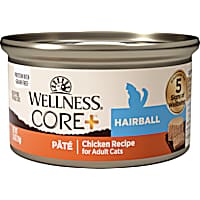 Wellness CORE+ Hairball Natural Grain Free Chicken & Chicken Meal Pate Canned Wet Food